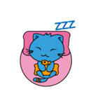 Bluecat the first words（個別スタンプ：29）