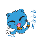 Bluecat the first words（個別スタンプ：32）