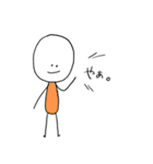 The boy comes from doodle world.（個別スタンプ：1）