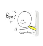 The boy comes from doodle world.（個別スタンプ：4）