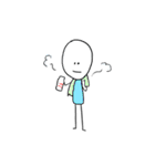 The boy comes from doodle world.（個別スタンプ：38）