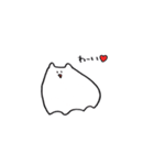 しろいの。（個別スタンプ：1）