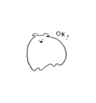 しろいの。（個別スタンプ：4）