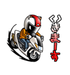 猫耳ライダース2 スクーター（日本語版）（個別スタンプ：11）