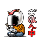 猫耳ライダース2 スクーター（日本語版）（個別スタンプ：12）