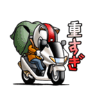 猫耳ライダース2 スクーター（日本語版）（個別スタンプ：15）