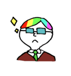 虹色ボーイ（個別スタンプ：34）