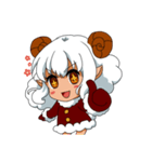 sheep girl and her pet（個別スタンプ：10）