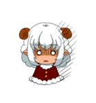 sheep girl and her pet（個別スタンプ：21）