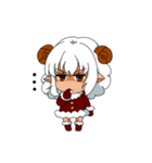 sheep girl and her pet（個別スタンプ：22）