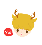 Deer Boy ＆ friends (Japanese Ver.)（個別スタンプ：1）