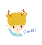 Deer Boy ＆ friends (Japanese Ver.)（個別スタンプ：2）