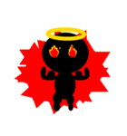 ミニ黒天使（個別スタンプ：3）