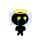 ミニ黒天使（個別スタンプ：34）