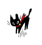 黒猫ミディ（個別スタンプ：4）