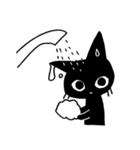 黒猫ミディ（個別スタンプ：40）