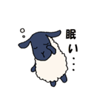 手描きの羊(サフォーク種)（個別スタンプ：27）