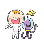 The Happy Astronaut（個別スタンプ：1）