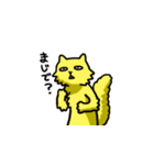 黄色い猫スタンプ（個別スタンプ：15）