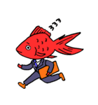 サラリーマン金魚（個別スタンプ：1）