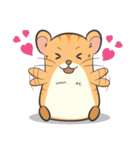 Tochi - Funny and Lucky Hamster（個別スタンプ：1）