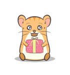 Tochi - Funny and Lucky Hamster（個別スタンプ：22）