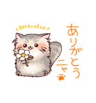 モフねこ癒し隊（個別スタンプ：3）