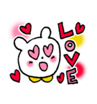 白クマのハッピー（個別スタンプ：9）