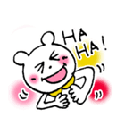 白クマのハッピー（個別スタンプ：10）