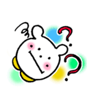 白クマのハッピー（個別スタンプ：14）