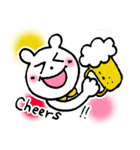 白クマのハッピー（個別スタンプ：23）