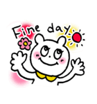 白クマのハッピー（個別スタンプ：25）