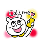 白クマのハッピー（個別スタンプ：37）