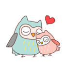 Cute owls（個別スタンプ：7）