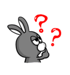 白黒つけろうさぎ（個別スタンプ：3）
