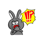 白黒つけろうさぎ（個別スタンプ：9）