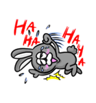 白黒つけろうさぎ（個別スタンプ：18）