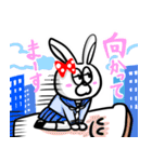 白黒つけろうさぎ（個別スタンプ：22）