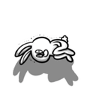 白黒つけろうさぎ（個別スタンプ：24）