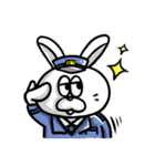 白黒つけろうさぎ（個別スタンプ：28）