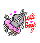 白黒つけろうさぎ（個別スタンプ：33）