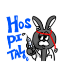 白黒つけろうさぎ（個別スタンプ：37）