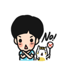 Ducky Boy ＆ Tiny Kitten（個別スタンプ：8）