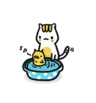 Ducky Boy ＆ Tiny Kitten（個別スタンプ：37）