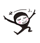 全身黒タイツのぬめ子さん（個別スタンプ：35）
