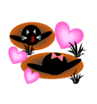 u的黒もぐら（個別スタンプ：8）