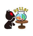 Loving Cat and Fish Story（個別スタンプ：5）