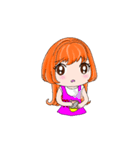 ORANGE GIRL mood articles（個別スタンプ：6）