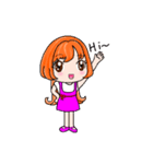 ORANGE GIRL mood articles（個別スタンプ：8）