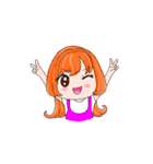 ORANGE GIRL mood articles（個別スタンプ：17）